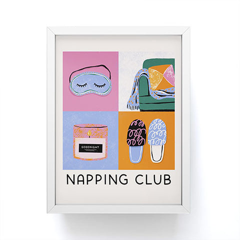 Megan Roy Napping Club Framed Mini Art Print
