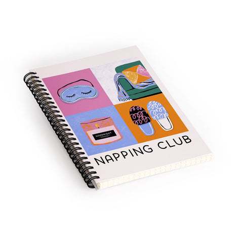 Megan Roy Napping Club Spiral Notebook