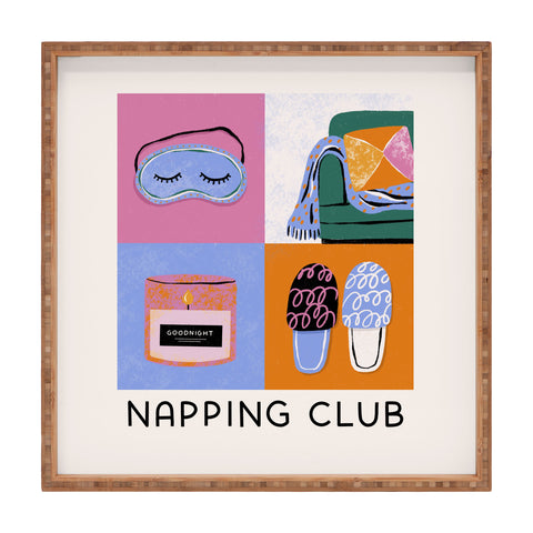 Megan Roy Napping Club Square Tray