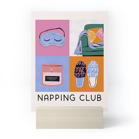 Megan Roy Napping Club Mini Art Print