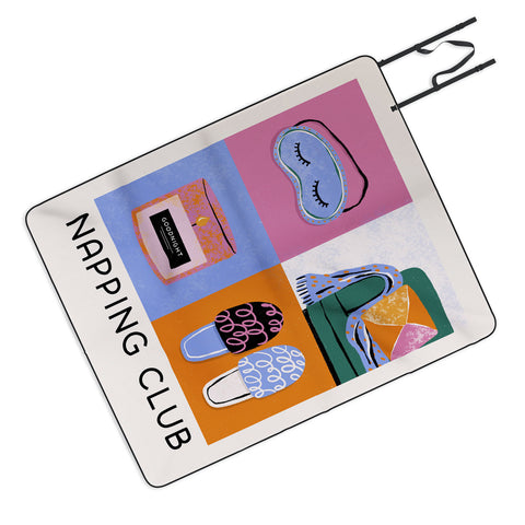 Megan Roy Napping Club Picnic Blanket