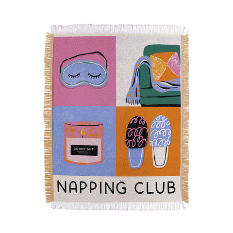 Megan Roy Napping Club Throw Blanket