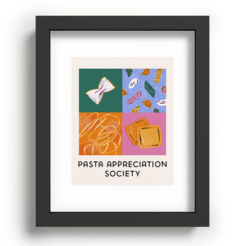 Megan Roy Pasta Appreciation Society Recessed Framing Rectangle