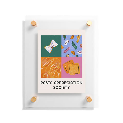Megan Roy Pasta Appreciation Society Floating Acrylic Print
