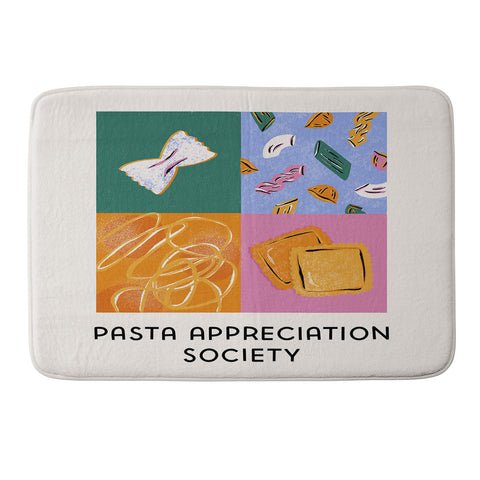 Megan Roy Pasta Appreciation Society Memory Foam Bath Mat