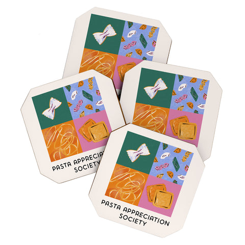Megan Roy Pasta Appreciation Society Coaster Set