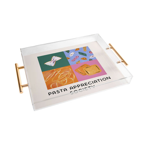 Megan Roy Pasta Appreciation Society Acrylic Tray