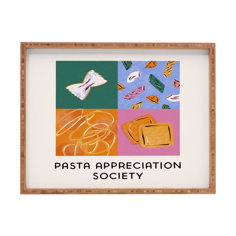 Megan Roy Pasta Appreciation Society Rectangular Tray