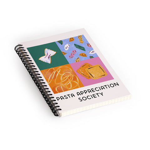 Megan Roy Pasta Appreciation Society Spiral Notebook
