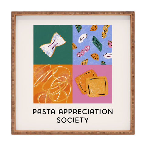 Megan Roy Pasta Appreciation Society Square Tray