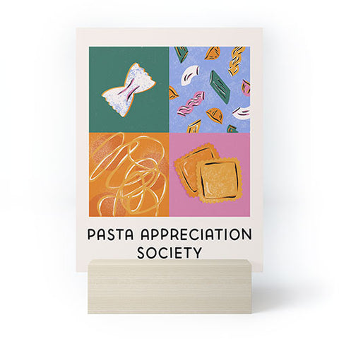 Megan Roy Pasta Appreciation Society Mini Art Print
