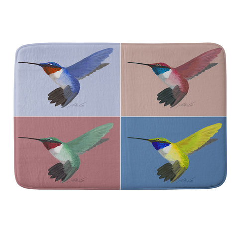 mele_artanddesign 05 Hummingbird Memory Foam Bath Mat