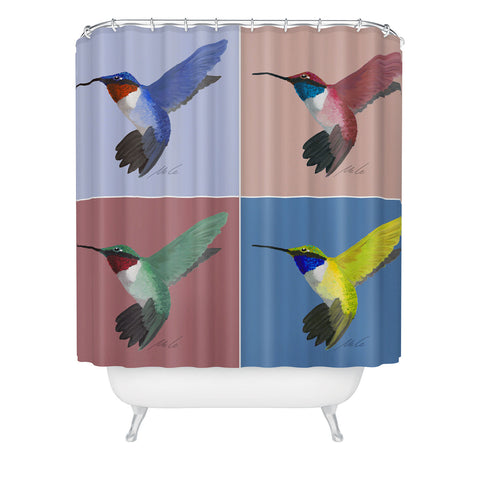 mele_artanddesign 05 Hummingbird Shower Curtain