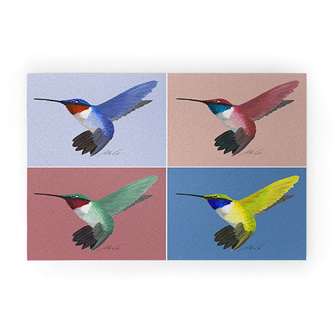mele_artanddesign 05 Hummingbird Welcome Mat