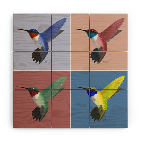 mele_artanddesign 05 Hummingbird Wood Wall Mural