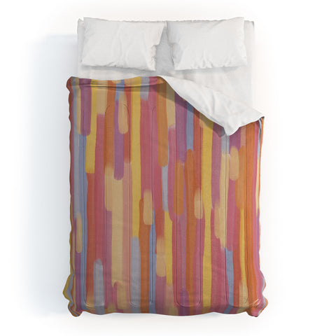 mele_artanddesign Acrylic Stripes Pattern Comforter