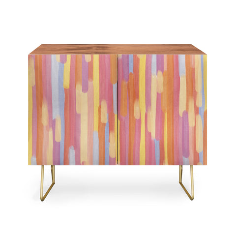 mele_artanddesign Acrylic Stripes Pattern Credenza