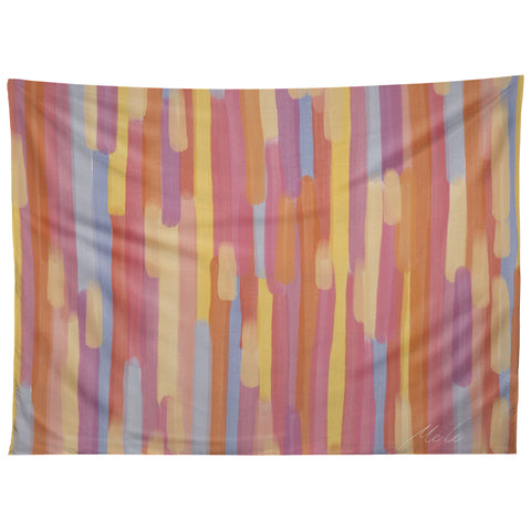 mele_artanddesign Acrylic Stripes Pattern Tapestry