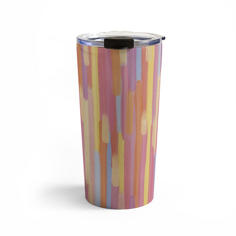 mele_artanddesign Acrylic Stripes Pattern Travel Mug