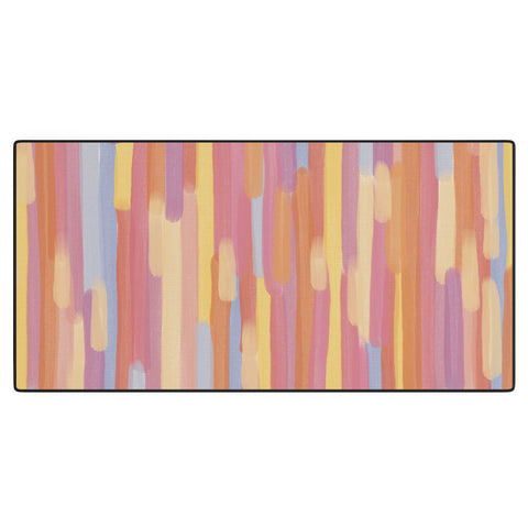 mele_artanddesign Acrylic Stripes Pattern Desk Mat