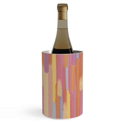mele_artanddesign Acrylic Stripes Pattern Wine Chiller