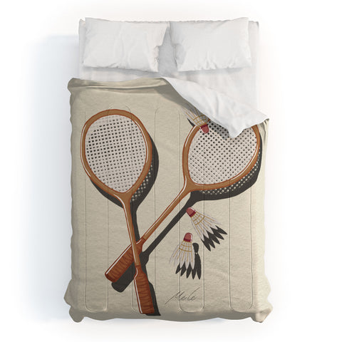 mele_artanddesign Badminton Retro Comforter