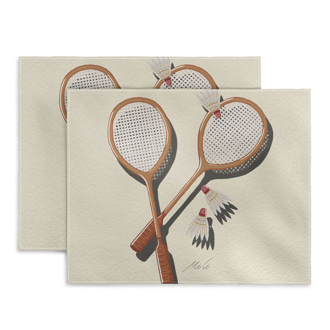 mele_artanddesign Badminton Retro Placemat