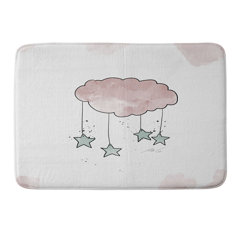 mele_artanddesign CloudNursery Art01 Memory Foam Bath Mat