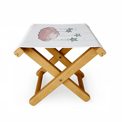 mele_artanddesign CloudNursery Art01 Folding Stool