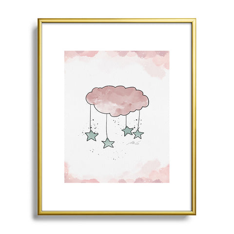 mele_artanddesign CloudNursery Art01 Metal Framed Art Print