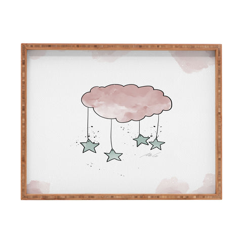 mele_artanddesign CloudNursery Art01 Rectangular Tray