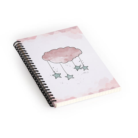 mele_artanddesign CloudNursery Art01 Spiral Notebook