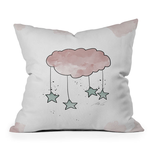 mele_artanddesign CloudNursery Art01 Throw Pillow