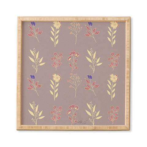 mele_artanddesign Flower Pattern07 Framed Wall Art