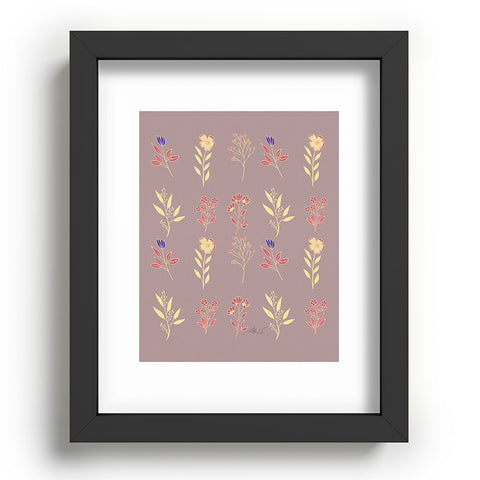 mele_artanddesign Flower Pattern07 Recessed Framing Rectangle