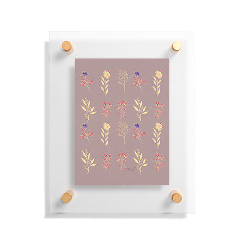 mele_artanddesign Flower Pattern07 Floating Acrylic Print