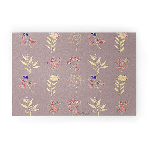 mele_artanddesign Flower Pattern07 Welcome Mat
