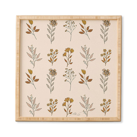 mele_artanddesign Flower Pattern16 Framed Wall Art