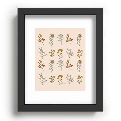mele_artanddesign Flower Pattern16 Recessed Framing Rectangle