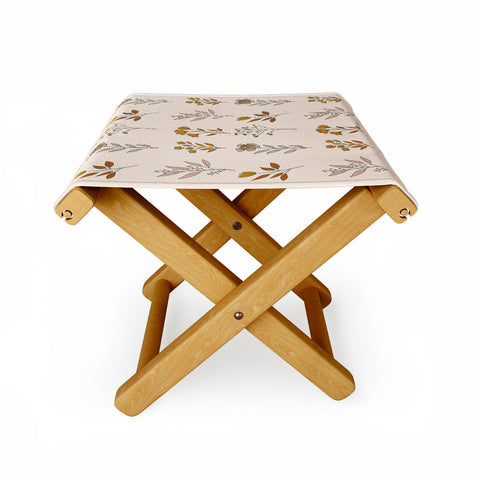 mele_artanddesign Flower Pattern16 Folding Stool
