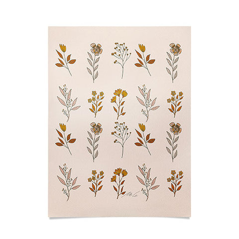 mele_artanddesign Flower Pattern16 Poster