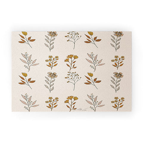 mele_artanddesign Flower Pattern16 Welcome Mat