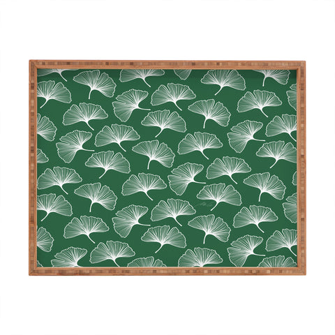 mele_artanddesign Ginkgo Leafs Pattern21 Rectangular Tray