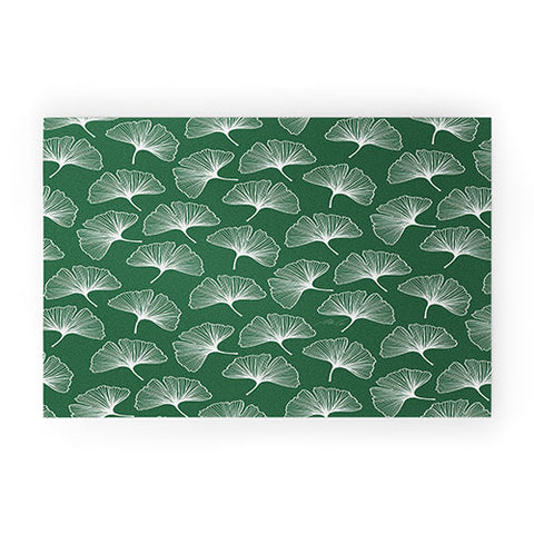 mele_artanddesign Ginkgo Leafs Pattern21 Welcome Mat