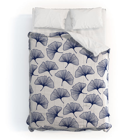 mele_artanddesign Ginkgo Leafs Pattern42 Comforter