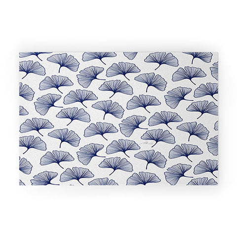 mele_artanddesign Ginkgo Leafs Pattern42 Welcome Mat