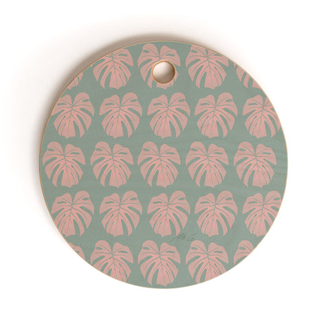 mele_artanddesign Monstera Jungle01 Cutting Board Round