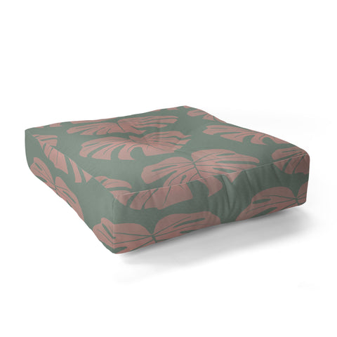 mele_artanddesign Monstera Jungle01 Floor Pillow Square