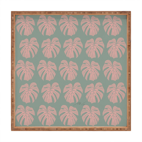 mele_artanddesign Monstera Jungle01 Square Tray