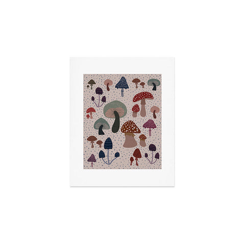 mele_artanddesign Mushroom collection04 Art Print